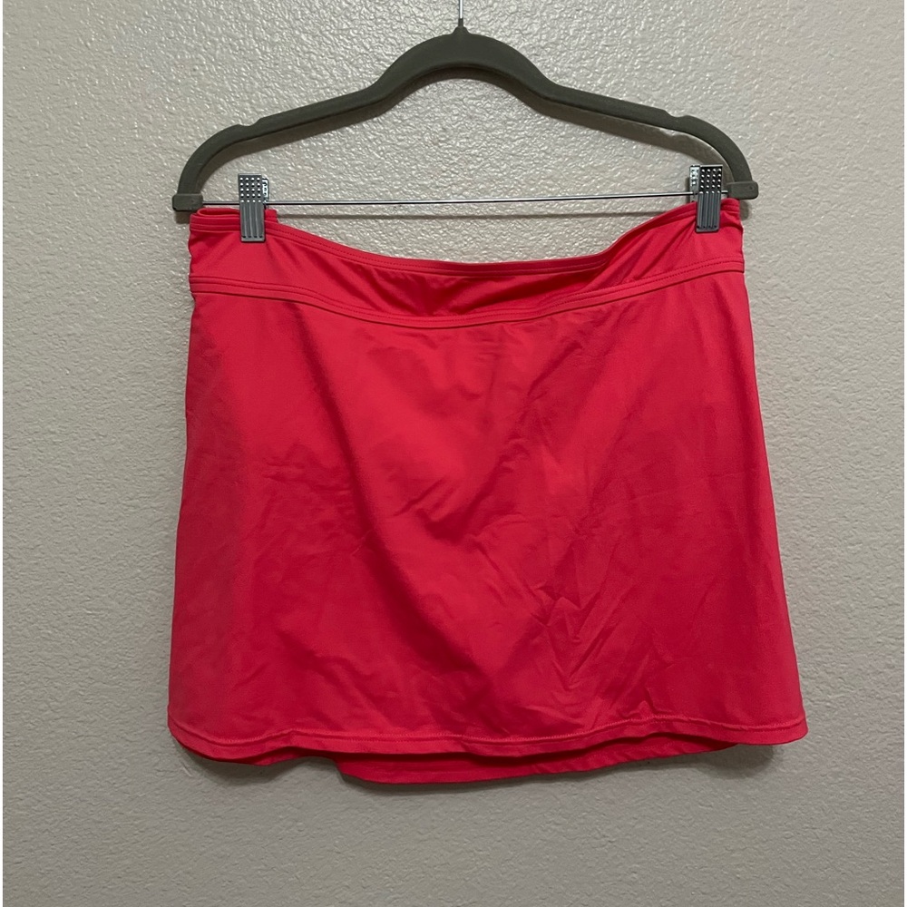Women’s Bathing suit bottoms, pink skirt.